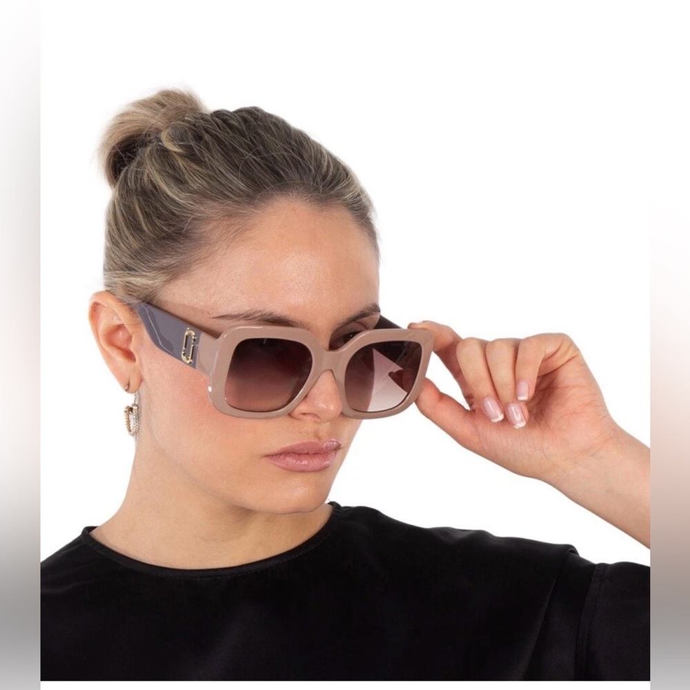 Marc Jacobs Oversized Beige & Gray Gradient Sunglasses ✨ Retail: $240 NIB - Picture 12 of 12